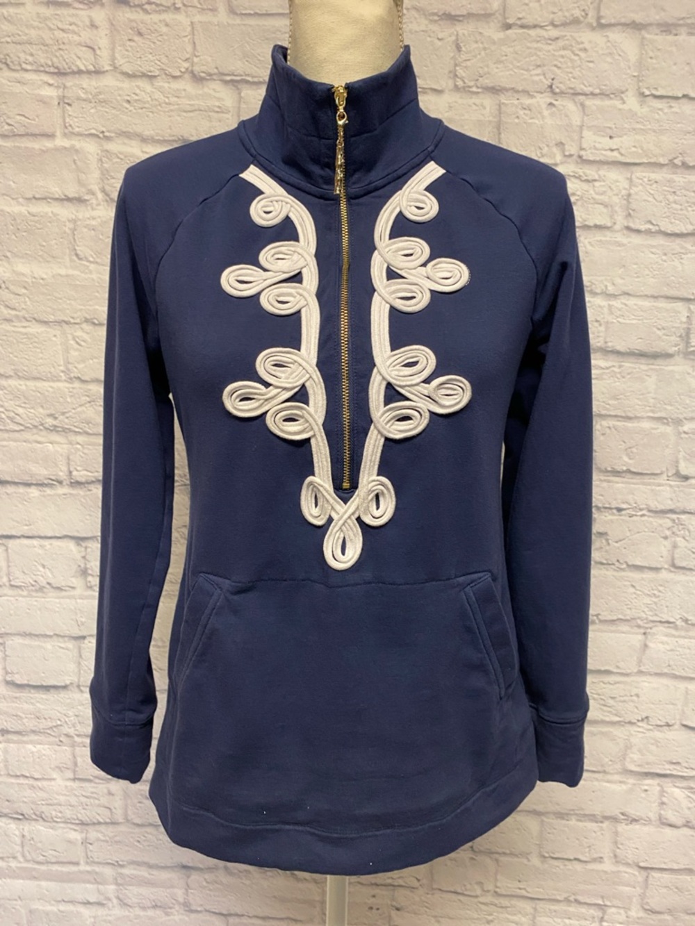 Lilly Pulitzer Skipper Popover with White Rope Design Size Small